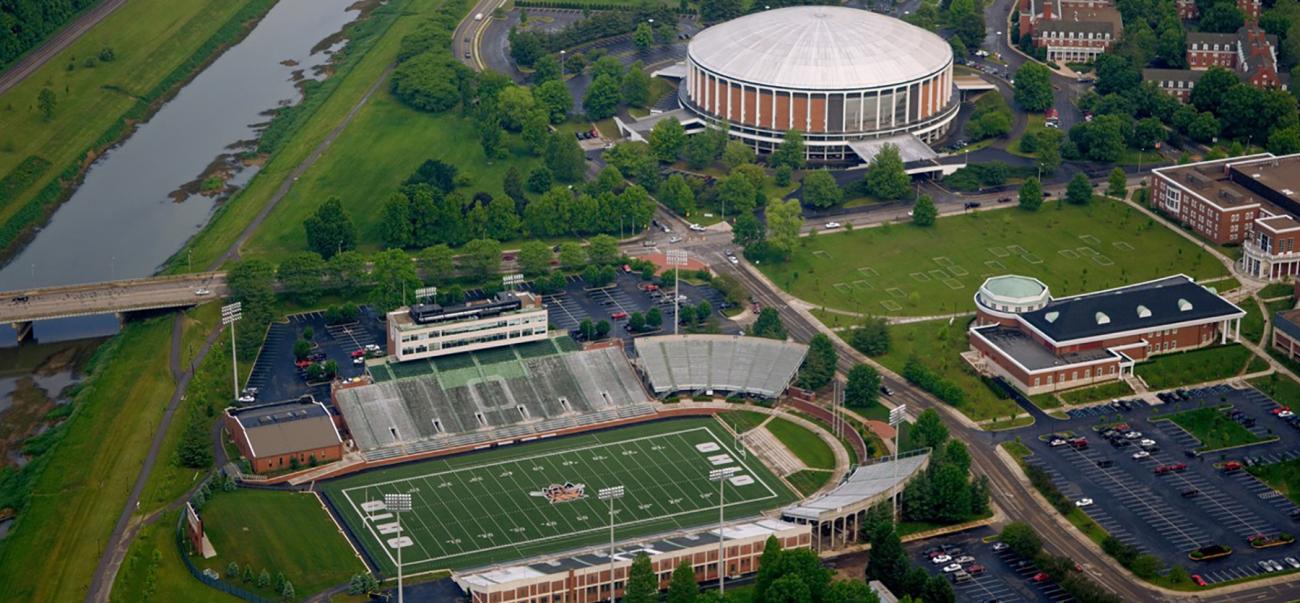 Aerial view of the Athens Campus