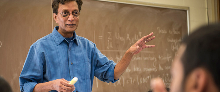 Dr. Madappa Prakash specializes in nuclear theory.