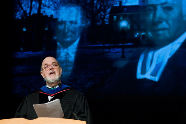 Dr. Sam Crowl reading from his work