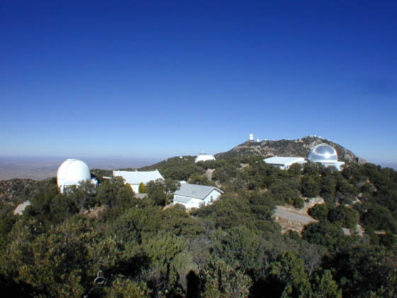 The MDM Observatory buildings sit near Kitt Peak in Tuscon, Arizona.