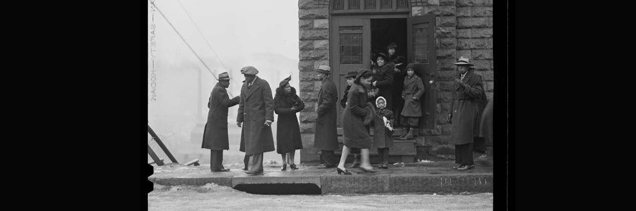 Early 20th century photo of African Americans about town