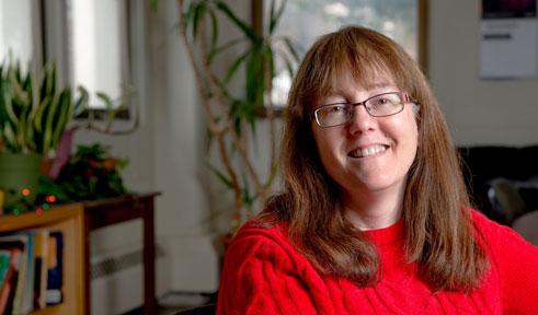 Lauren McMills, portrait in her office