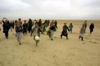 Children playing soccer in Mazar-e-Sharif, Afghanistan