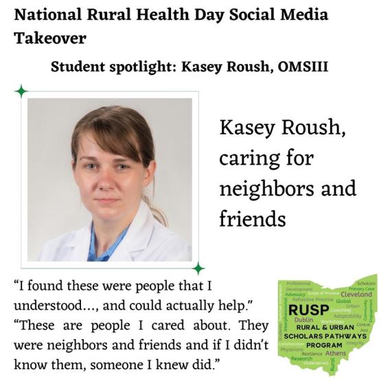 student Kasey Roush