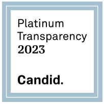 Square logo with text inside "Platinum Transparency 2023 Candid."