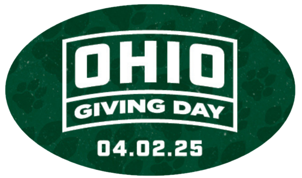 Oval logo with text, "OHIO Giving Day, April 2, 2025."