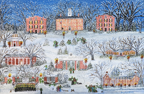 Betsy Ross Koller print, Winter at OHIO.