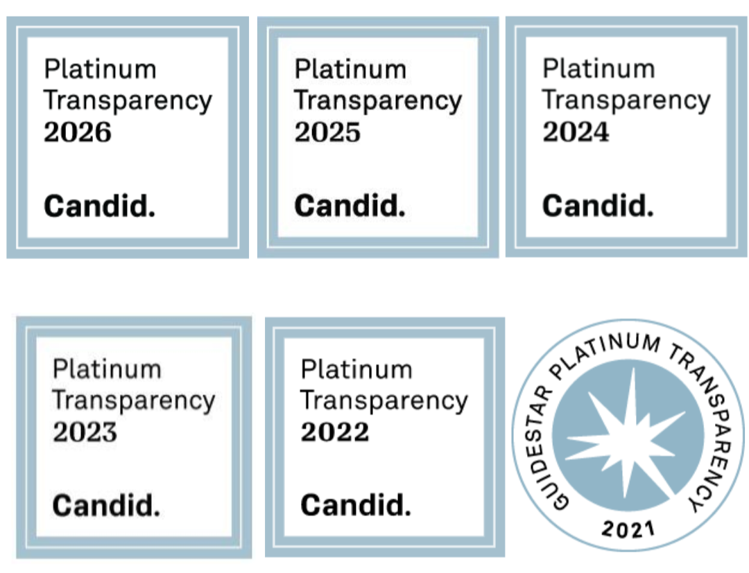 Candid Platinum Transparency Seals from 2021 to 2026.