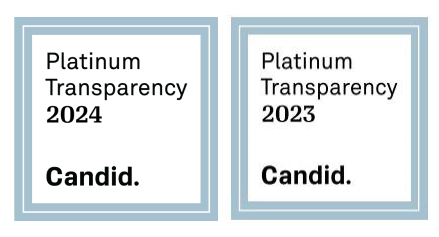 Square logos with text, Platinum Transparency 2024 and 2023, Candid.