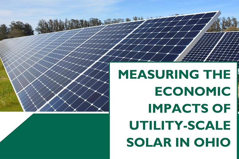 Solar panel with report title